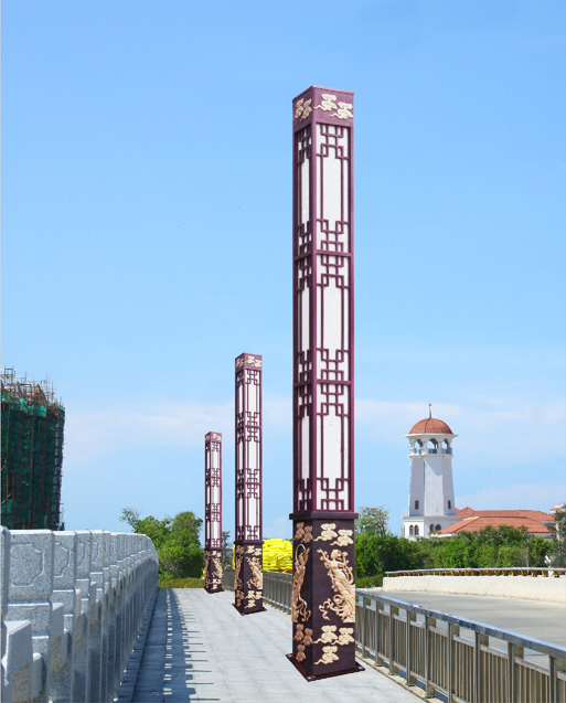 3米-5米古典浮雕祥云广场91香蕉在线观看柱图片