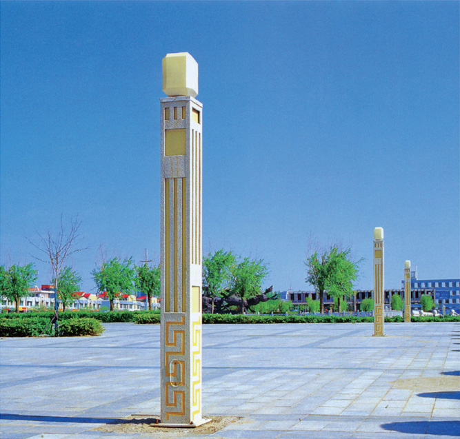 (QDJGD-BG9101)3米-5米仿石材方柱广场91香蕉在线观看图片