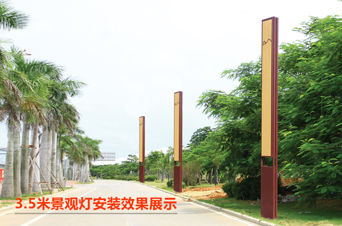 QDJGDZ-034特色新中式仿云石庭院91香蕉在线观看柱安装效果图